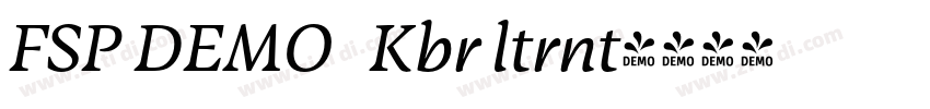 FSP DEMO   Kbr ltrnt字体转换